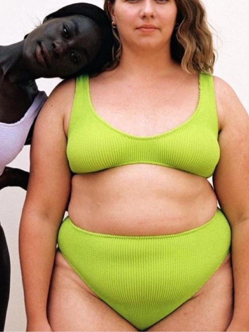 YouSwim Eva High Waisted Two Piece in Wasabi - Picture 3 of 3